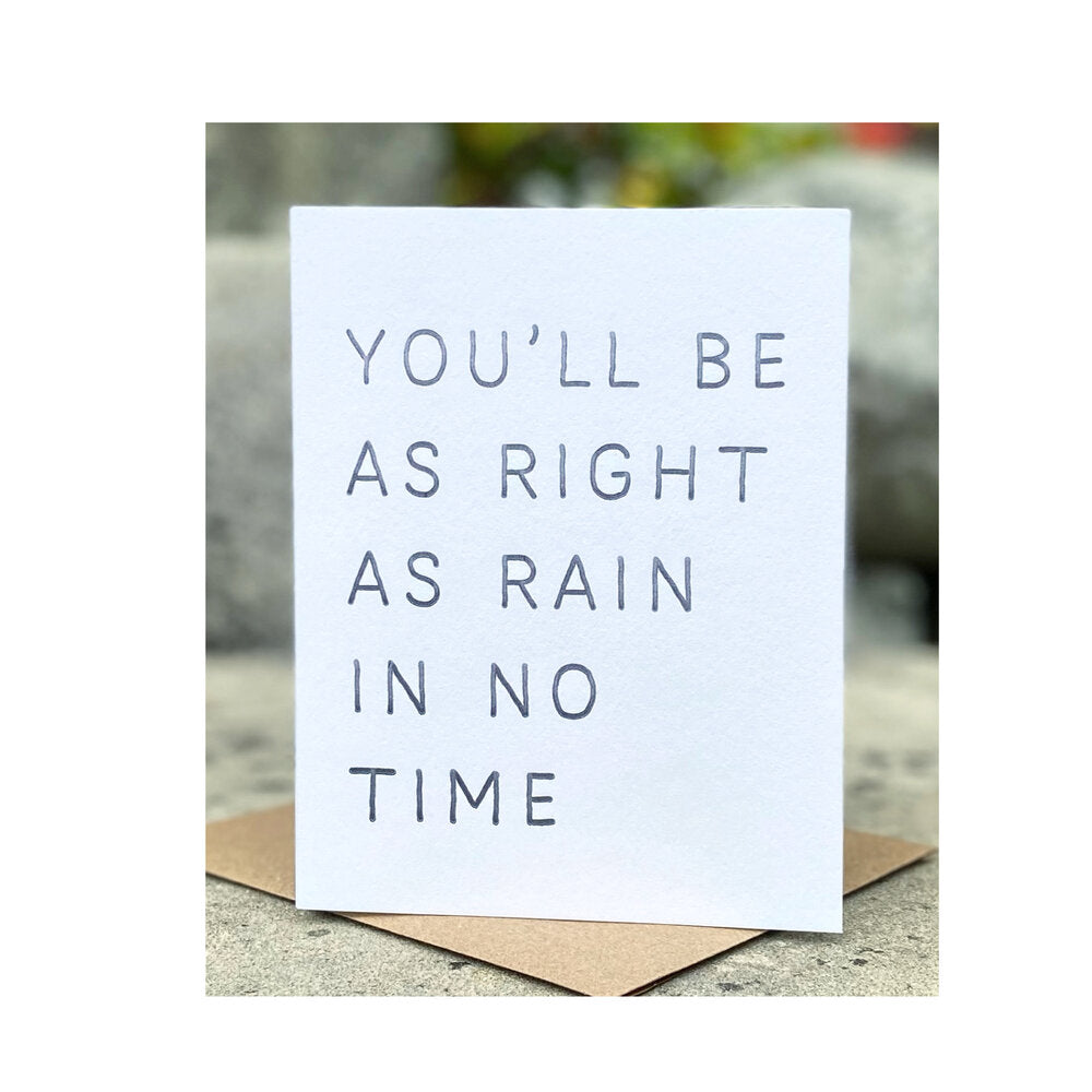 You'll Be As Right As Rain In No Time - Sweet Beat Sligo